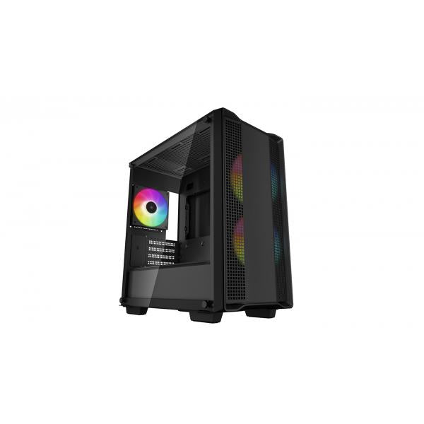 DEEPCOOL CASE MICRO ATX CC360 NERO TG 3xFAN ARGB R-CC360-BKAPM3-G-1 [R-CC360-BKAPM3-G-1]