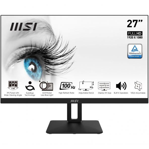 MSI MONITOR 27 LED IPS 16:9 FHD 1MS 100Hz, PIVOT, VESA 100X100, VGA/DP/HDMI, MULTIMEDIALE [PRO MP271AP]