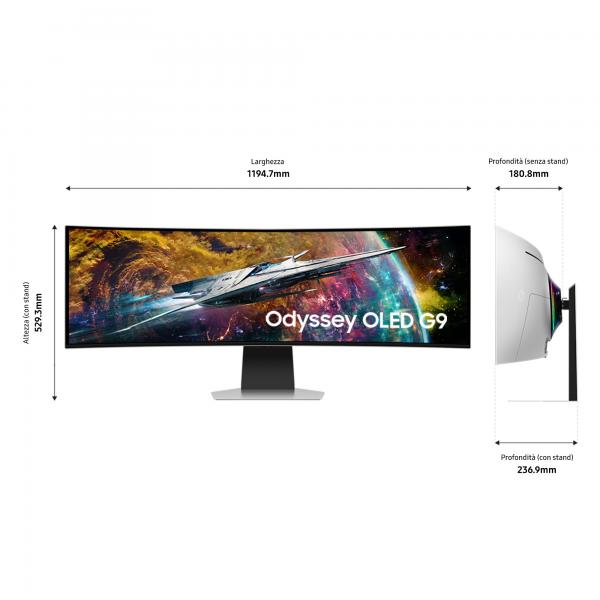 Samsung Odyssey OLED G9 Monitor curvo para juegos QHD dual de 49'' [LS49CG950SUXEN]