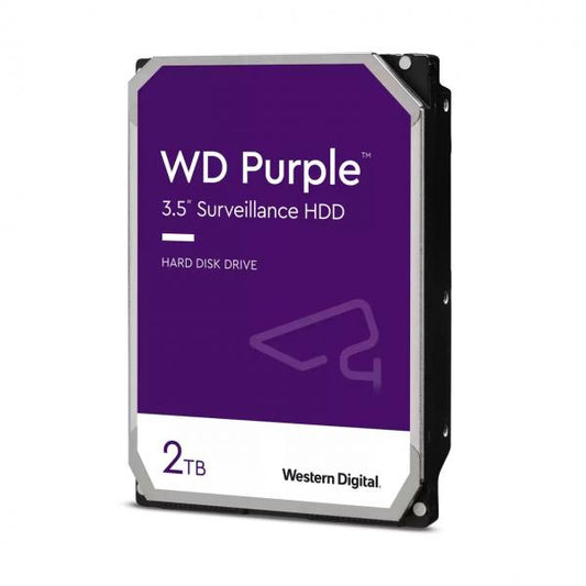 WESTERN DIGITAL HDD PÚRPURA 2TB 3.5" 5400RPM SATA 6GB/S BUFFER 256MB [WD23PURZ]