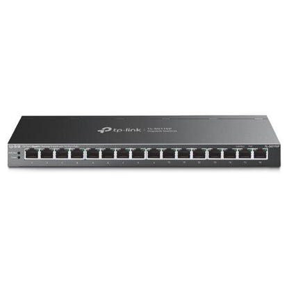 TP-Link TL-SG116P switch di rete Non gestito Gigabit Ethernet (10/100/1000) Nero [TL-SG116P]