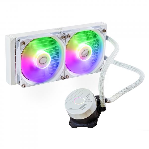 Cooler Master MasterLiquid 240L Core ARGB White Processore Kit di raffreddamento a liquido 12 cm Bianco [MLW-D24M-A18PZ-RW]