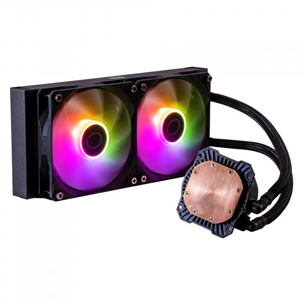 COOLER MASTER DISSIPATORE A LIQUIDO MASTERLIQUID 240L CORE ARGB 240MM RAD, SPECTRUM V3 120 ARGB, ARG [MLW-D24M-A18PZ-R1]