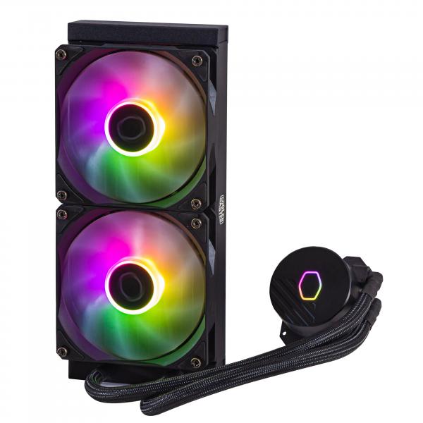 COOLER MASTER DISSIPATORE A LIQUIDO MASTERLIQUID 240L CORE ARGB 240MM RAD, SPECTRUM V3 120 ARGB, ARG [MLW-D24M-A18PZ-R1]