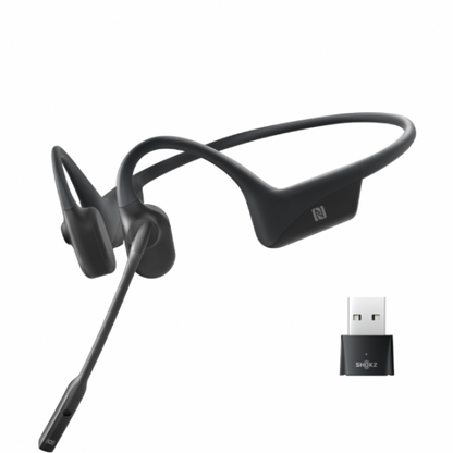 Shokz OpenComm UC Black Auricolare Wireless Portatile Musica e Chiamate USB tipo A Bluetooth Nero [C102-AA-BK]