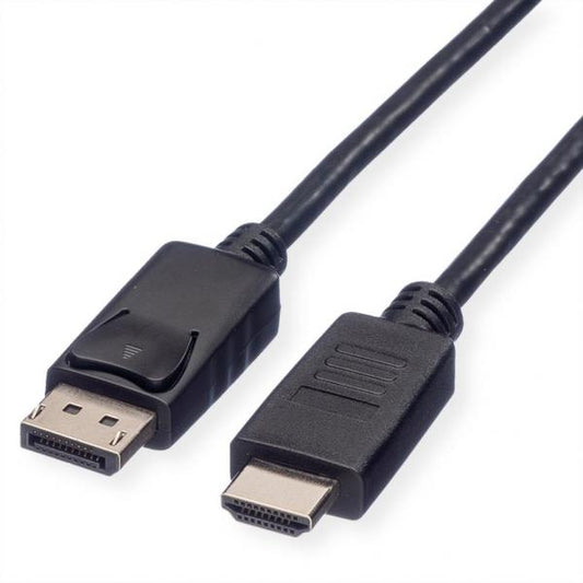 ROLINE GREEN DISPLAYPORT CABLE, DP - HDTV, M/M, BLACK, 2M [11.44.5781]