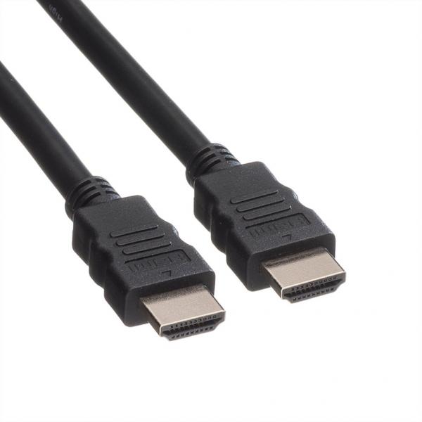 ROLINE GREEN HDMI HIGH SPEED CABLE, M/M, BLACK, 1M [11.44.5571]