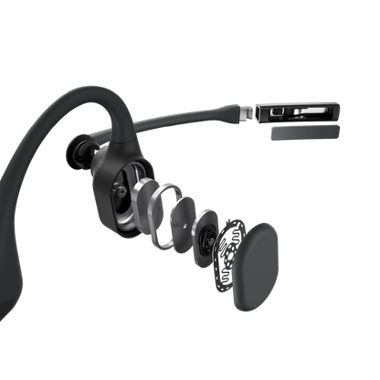 SHOKZ OpenComm2 UC (With USB-A) Bluetooth Wireless Bone Conduction Headset C110-AA-BK-EN [C110-AA-BK-EN]