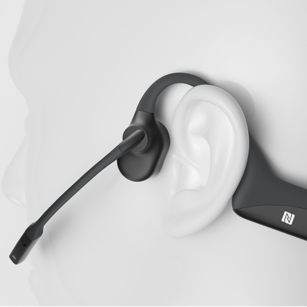 SHOKZ OpenComm2 UC (With USB-A) Bluetooth Wireless Bone Conduction Headset C110-AA-BK-EN [C110-AA-BK-EN]