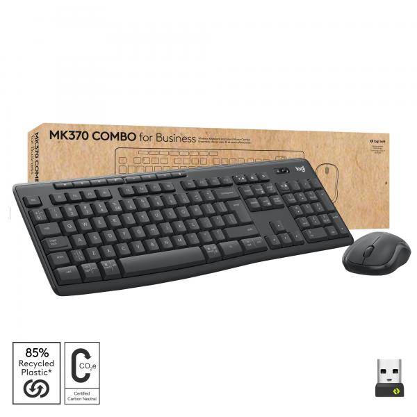 Logitech MK370 Wireless Keyboard and Mouse Combo for Business - QWERTY US [920-012077]