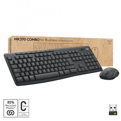 Logitech MK370 Wireless Keyboard and Mouse Combo for Business - QWERTY US [920-012077]