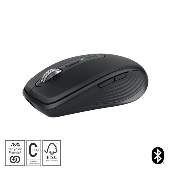 Logitech MX Anywhere 3S Compact Performance Wireless Mouse - Graphite [910-006929]