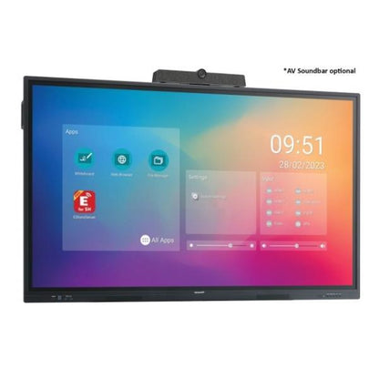 Sharp PN-LC752 Pannello piatto per segnaletica digitale 190,5 cm (75") LCD Wi-Fi 450 cd/m 4K Ultra HD Nero Touch screen Processore integrato Android 11 16/7 [60005892]