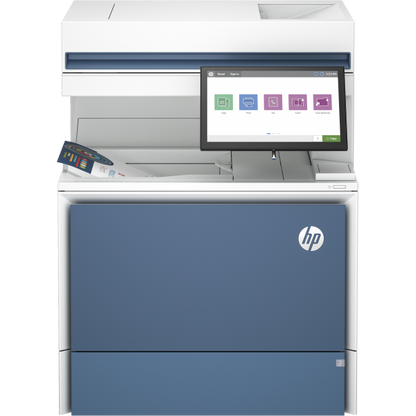 HP Enterprise Color LaserJet Flow 6800zf Multifunction Printer, Print, Copy, Scan, Fax, Flow; touch screen; Stitching; TerraJet Cartridge [6QN36A#B19]
