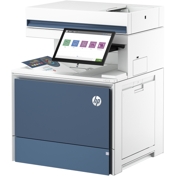 HP Color LaserJet Enterprise Flow Stampante multifunzione Enterprise Color LaserJet Flow 6800zf, Stampa, copia, scansione, fax, Flow; touchscreen; Cucitura; Cartuccia TerraJet [6QN36A#B19]