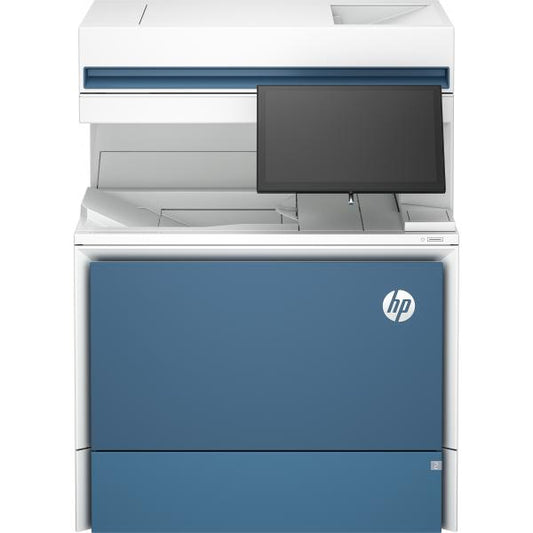 HP Stampante multifunzione Enterprise Color LaserJet Flow 6800zf, Stampa, copia, scansione, fax, Flow; touchscreen; Cucitura; Cartuccia TerraJet [6QN36A#B19]