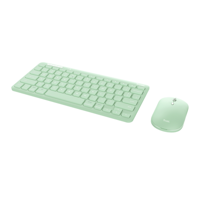 Trust Lyra tastiera Mouse incluso Universale RF senza fili + Bluetooth QWERTY Italiano Verde [24943]