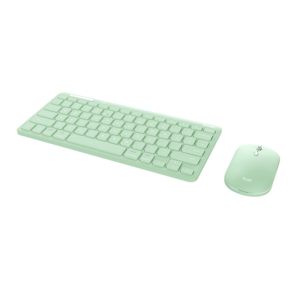 Trust Lyra tastiera Mouse incluso Universale RF senza fili + Bluetooth QWERTY Italiano Verde [24943]