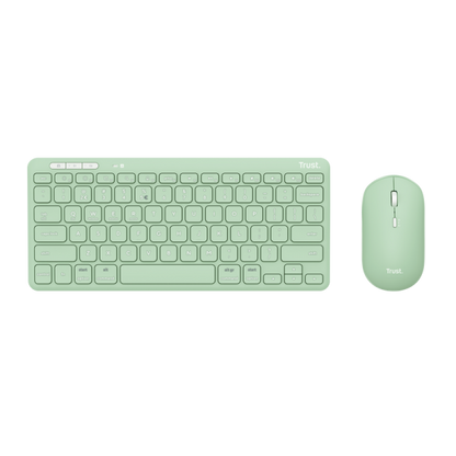 Trust Lyra tastiera Mouse incluso Universale RF senza fili + Bluetooth QWERTY Italiano Verde [24943]