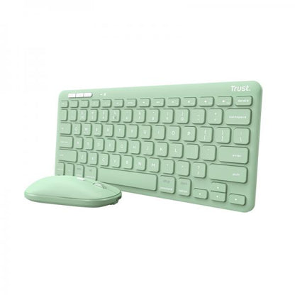 Trust Lyra tastiera Mouse incluso Universale RF senza fili + Bluetooth QWERTY Italiano Verde [24943]