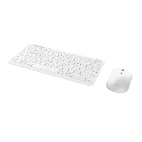 Trust Lyra tastiera Mouse incluso Universale RF senza fili + Bluetooth QWERTY Italiano Bianco [25074]