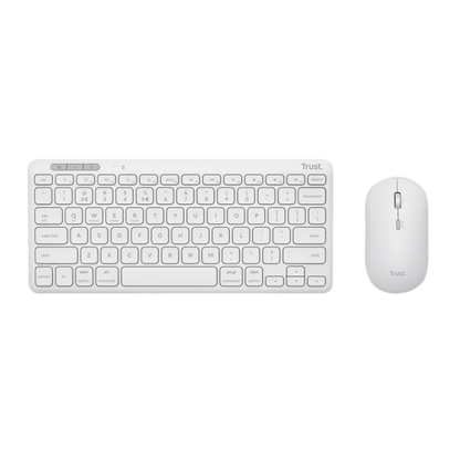 Trust Lyra tastiera Mouse incluso Universale RF senza fili + Bluetooth QWERTY Italiano Bianco [25074]