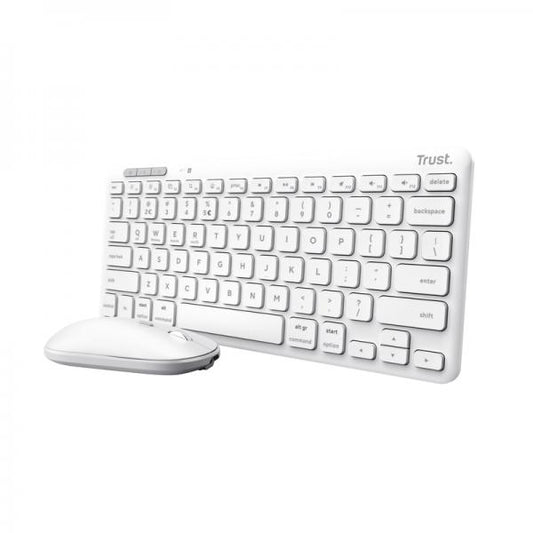 Trust Lyra tastiera Mouse incluso Universale RF senza fili + Bluetooth QWERTY Italiano Bianco [25074]