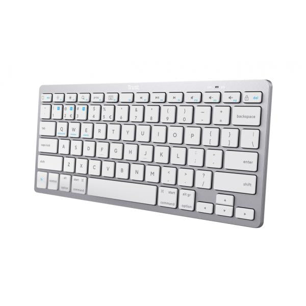 Trust 24652 Bluetooth QWERTY keyboard Italian Silver [24652]