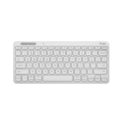 Trust teclado RF inalámbrico Lyra + Bluetooth QWERTY Italiano Blanco [25143]