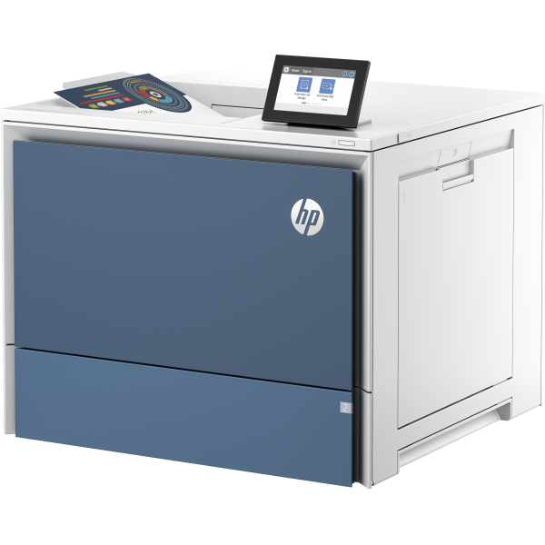 Impresora HP LaserJet Enterprise Color 6701dn, impresión, puerto frontal para unidad flash USB; Bandejas opcionales de alta capacidad; pantalla táctil; Cartucho TerraJet [58M42A#B19]