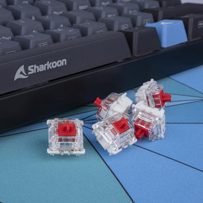 Interruptores de teclado Sharkoon Gateron PRO 2.0 ROJO [SWITCHSETGATERONPRO2.0RED] 