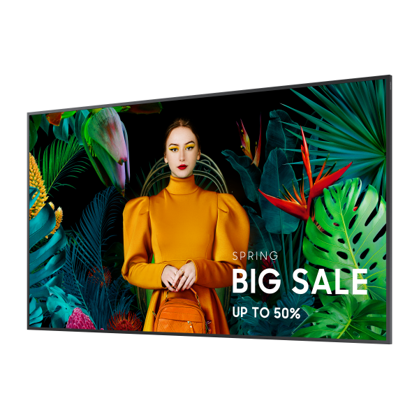 Samsung LH75QHCEBGCXEN Message Display Digital Signage Flat Panel 190.5 cm (75") LCD Wi-Fi 700 cd/m 4K Ultra HD Black Tizen 24/7 [LH75QHCEBGCXEN] 