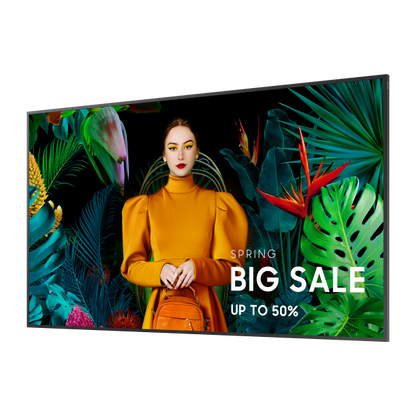 Samsung LH75QHCEBGCXEN Message Display Digital Signage Flat Panel 190.5 cm (75") LCD Wi-Fi 700 cd/m 4K Ultra HD Black Tizen 24/7 [LH75QHCEBGCXEN] 