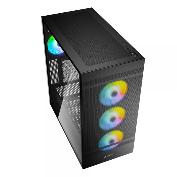 SHARKOON CASE REBEL C50 BLACK RGB [C50 BLACK RGB]