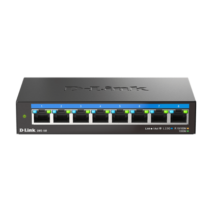 D-LINK SWITCH MULTI-GIGABIT DESKTOP A 8 PORTE DA 2.5 G [DMS-108]