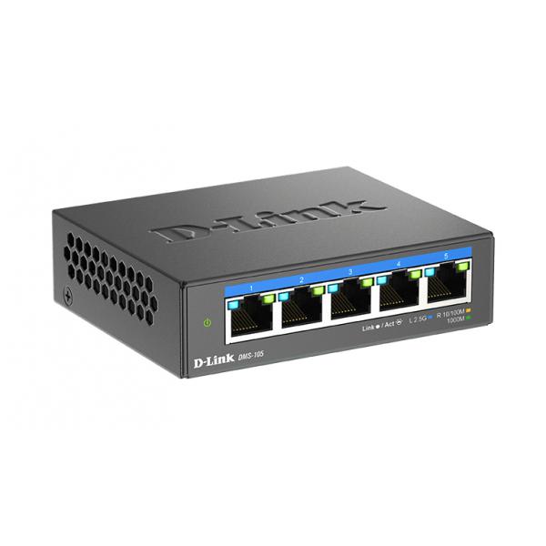 SWITCH D-LINK 5 PUERTOS 2.5 G ESCRITORIO MULTI-GIGABIT [DMS-105] 