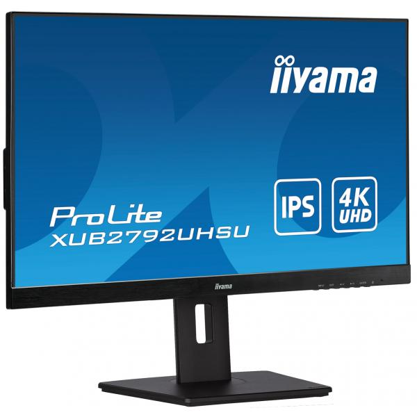 iiyama ProLite XUB2792UHSU-B5 PC Monitor 68.6 cm (27") 3840 x 2160 pixels 4K Ultra HD LED Black [XUB2792UHSU-B5] 