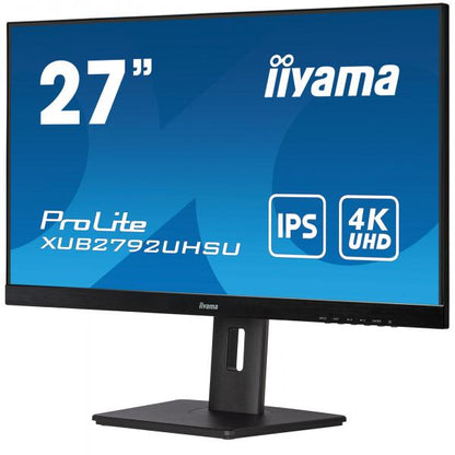 iiyama ProLite XUB2792UHSU-B5 Monitor PC 68,6 cm (27") 3840 x 2160 Pixel 4K Ultra HD LED Nero [XUB2792UHSU-B5]