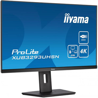 iiyama ProLite XUB3293UHSN-B5 Monitor PC 80 cm (31.5") 3840 x 2160 Pixel 4K Ultra HD LCD Nero [XUB3293UHSN-B5]