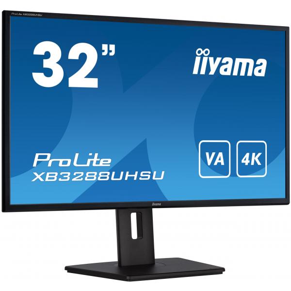 iiyama ProLite XB3288UHSU-B5 Monitor PC 80 cm (31.5") 3840 x 2160 Pixel 4K Ultra HD LCD Nero [XB3288UHSU-B5]