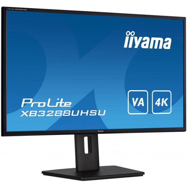 iiyama ProLite XB3288UHSU-B5 Monitor PC 80 cm (31.5") 3840 x 2160 Pixel 4K Ultra HD LCD Nero [XB3288UHSU-B5]