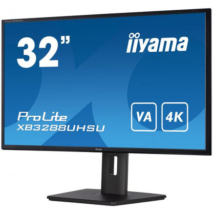 iiyama ProLite XB3288UHSU-B5 Monitor PC 80 cm (31.5") 3840 x 2160 Pixel 4K Ultra HD LCD Nero [XB3288UHSU-B5]