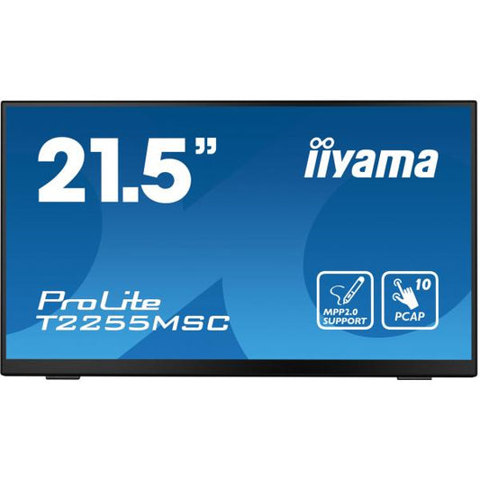 iiyama ProLite T2255MSC-B1 Monitor PC 54,6 cm (21.5") 1920 x 1080 Pixel Full HD LCD Touch screen Nero [T2255MSC-B1]