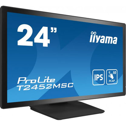 iiyama ProLite T2452MSC-B1 Monitor PC 60,5 cm (23.8") 1920 x 1080 Pixel Full HD LCD Touch screen Multi utente Nero [T2452MSC-B1]