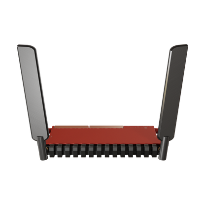 MikroTik, L009UiGS-2HaxD with dual core 800MHz CPU, 512MB RAM, 8 x Gbit LAN, 1 x 2.5 Gbit SFP port, 2.4 GHz 802.11b/g/n/ax dual-chain wireless, 4dBi 2.4GHz external antennas, USB, desktop ca [L009UiGS-2HaxD-IN]