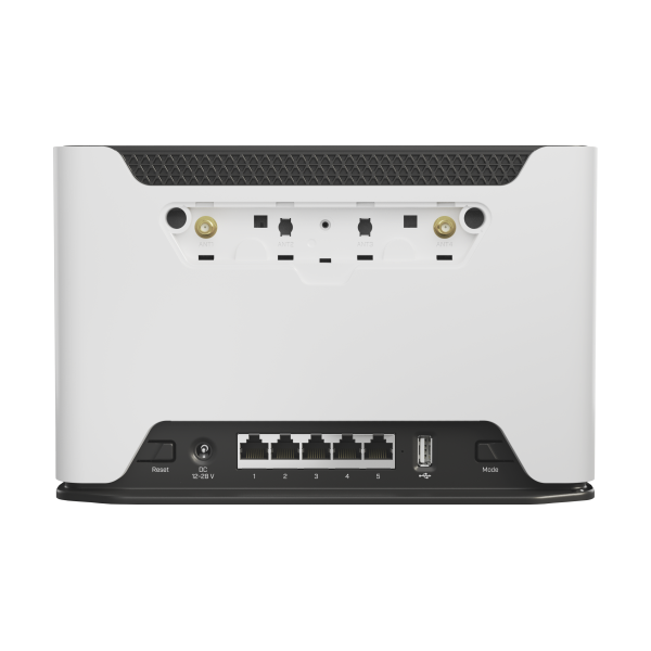 Mikrotik, Chateau LTE6 with 716MHz four core CPU, 256MB RAM, 5 x Gigabit LAN, two wireless interfaces (built-in 2.4Ghz 802.11b/g/n two chain wireless with integrated antennas, built-in 5Ghz [D53G-5HacD2HnD-TC&FG621-EA]