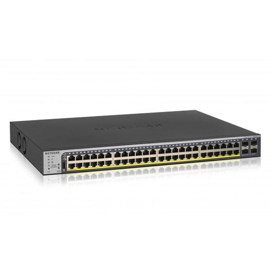 NETGEAR GS752TP-300EUS conmutador de red Gestionado L2/L3/L4 Gigabit Ethernet (10/100/1000) Soporte Alimentación a través de Ethernet (PoE) 1U Negro [GS752TP-300EUS] 