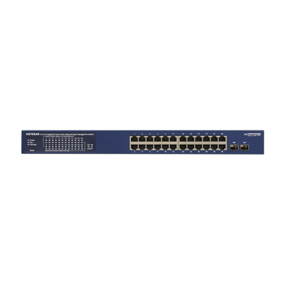 NETGEAR GS724TP-300EUS switch di rete Gestito L2/L3/L4 Gigabit Ethernet (10/100/1000) Supporto Power over Ethernet (PoE) Blu [GS724TP-300EUS]