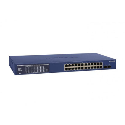 NETGEAR GS724TP-300EUS switch di rete Gestito L2/L3/L4 Gigabit Ethernet (10/100/1000) Supporto Power over Ethernet (PoE) Blu [GS724TP-300EUS]