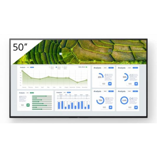 Sony FW-50BZ30L visualizzatore di messaggi Pannello piatto per segnaletica digitale 127 cm (50") LCD Wi-Fi 440 cd/m 4K Ultra HD Nero Android 24/7 [FW-50BZ30L]